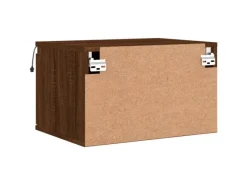 Online vidaXL Wand-Nachttisch mit LED-Leuchten Braun Eichen-Optik Modell 4