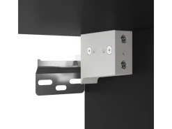 Best vidaXL Wand-Nachttisch mit LED-Leuchten Schwarz Modell 4