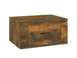 Sale vidaXL Wand-Nachttisch Räuchereiche 50x36x25 cm