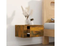 Sale vidaXL Wand-Nachttisch Räuchereiche 50x36x25 cm