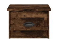 vidaXL Wand-Nachttisch Räuchereiche 41,5x36x28 cm