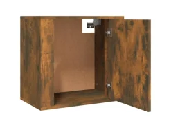 vidaXL Wand-Nachttisch Räuchereiche 50x30x47 cm