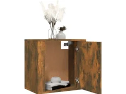 vidaXL Wand-Nachttisch Räuchereiche 50x30x47 cm