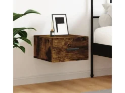 vidaXL Wand-Nachttisch Räuchereiche 35x35x20 cm Modell 3