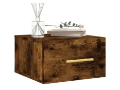 vidaXL Wand-Nachttisch Räuchereiche 35x35x20 cm Modell 1