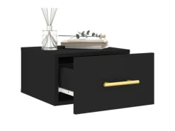 vidaXL Wand-Nachttisch Schwarz 35x35x20 cm Modell 7