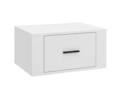 vidaXL Wand-Nachttisch Weiß 50x36x25 cm