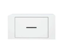 vidaXL Wand-Nachttisch Weiß 50x36x25 cm