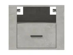 vidaXL Wand-Nachttische 2 Stk Betongrau 50x36x40 cm
