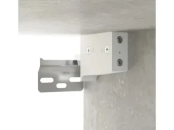 vidaXL Wand-Nachttische 2 Stk Betongrau 50x36x40 cm