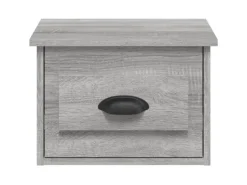 vidaXL Wand-Nachttische 2 Stk Grau Sonoma 41,5x36x28 cm