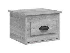 vidaXL Wand-Nachttische 2 Stk Grau Sonoma 41,5x36x28 cm