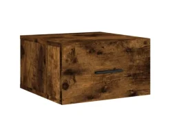 vidaXL Wand-Nachttische 2 Stk Räuchereiche 35x35x20 cm Modell 3