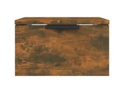 vidaXL Wand-Nachttische 2 Stk Räuchereiche 34x30x20 cm