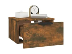 vidaXL Wand-Nachttische 2 Stk Räuchereiche 34x30x20 cm