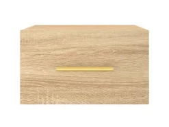 Best vidaXL Wand-Nachttische 2 Stk Sonoma-Eiche 35x35x20 cm Modell 3