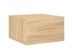 Best vidaXL Wand-Nachttische 2 Stk Sonoma-Eiche 35x35x20 cm Modell 3