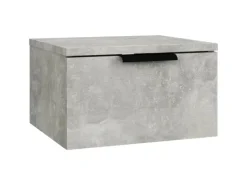 New vidaXL Wand-Nachttische 2 Stk Betongrau 34x30x20 cm
