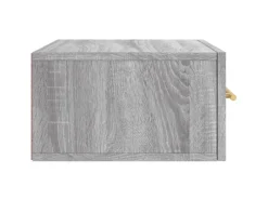 Hot vidaXL Wand-Nachttische 2 Stk Grau Sonoma 35x35x20 cm Modell 1