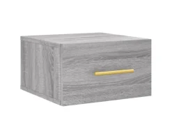Hot vidaXL Wand-Nachttische 2 Stk Grau Sonoma 35x35x20 cm Modell 1
