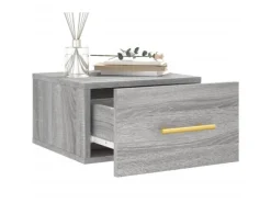 Hot vidaXL Wand-Nachttische 2 Stk Grau Sonoma 35x35x20 cm Modell 1