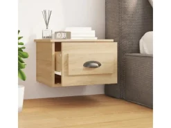 vidaXL Wand-Nachttische 2 Stk Sonoma-Eiche 41,5x36x28 cm