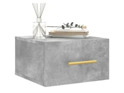 New vidaXL Wand-Nachttische 2 Stk Betongrau 35x35x20 cm Modell 5