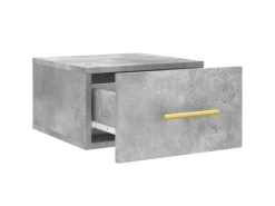 New vidaXL Wand-Nachttische 2 Stk Betongrau 35x35x20 cm Modell 5