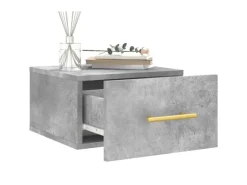 New vidaXL Wand-Nachttische 2 Stk Betongrau 35x35x20 cm Modell 5