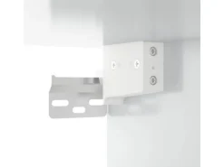 vidaXL Wand-Nachttische 2 Stk Hochglanz-Weiß 50x36x40 cm