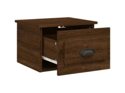 vidaXL Wand-Nachttische 2 Stk Braun Eichen-Optik 41,5x36x28 cm
