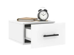 vidaXL Wand-Nachttische 2 Stk Weiß 35x35x20 cm Modell 5