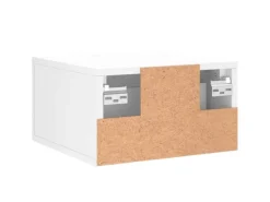 vidaXL Wand-Nachttische 2 Stk Weiß 35x35x20 cm Modell 5