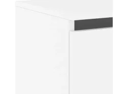 vidaXL Wand-Nachttische mit LED-Leuchten 2 Stk Weiß Modell 4