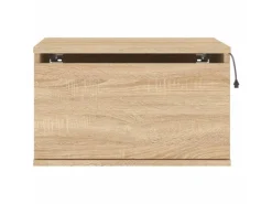 vidaXL Wand-Nachttische mit LED-Leuchten 2 Stk Sonoma-Eiche Modell 4