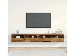 Sale vidaXL Wand-TV-Schrank 2 Stk 100x30x30cm Holzwerkstoff 862189 Altholz