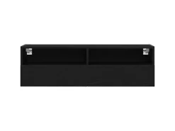 Online vidaXL Wand-TV-Schrank 2 Stk Schwarz Eichen-Optik 100x30x30cm 862193 Eiche Schwarz
