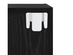 vidaXL Wand-TV-Schrank 2 Stk Schwarz Eichen-Optik 37 x 37 x 72 cm 3393556