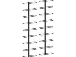 Clearance vidaXL Wand-Weinregale für 18 Flaschen 2 Stk. Schwarz Eisen