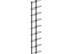 Clearance vidaXL Wand-Weinregale für 18 Flaschen 2 Stk. Schwarz Eisen