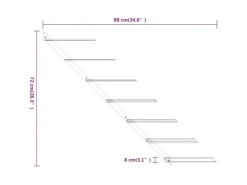 Sale vidaXL Wand-Weinregale für 7 Flaschen 2 Stk. Weiß Metall
