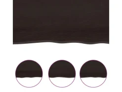 vidaXL Waschtischplatte Dunkelgrau 60x40x2 cm Massivholz Behandelt