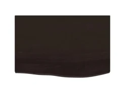 vidaXL Waschtischplatte Dunkelgrau 60x40x2 cm Massivholz Behandelt