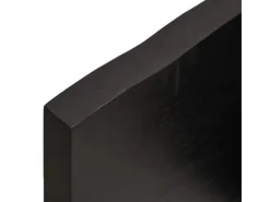 vidaXL Waschtischplatte Dunkelgrau 100x50x4 cm Massivholz Behandelt