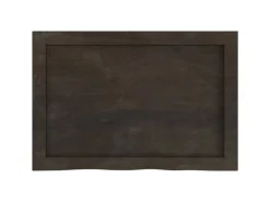 New vidaXL Waschtischplatte Dunkelgrau 60x40x4 cm Massivholz Behandelt