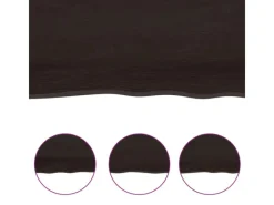 Discount vidaXL Waschtischplatte Dunkelgrau 40x30x2 cm Massivholz Behandelt