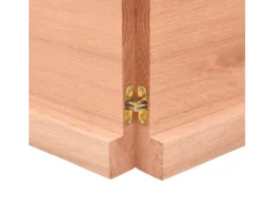 vidaXL Waschtischplatte Hellbraun 120x50x4 cm Massivholz Behandelt