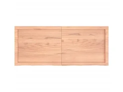 vidaXL Waschtischplatte Hellbraun 120x50x4 cm Massivholz Behandelt