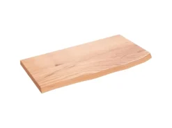 vidaXL Waschtischplatte Hellbraun 60x30x2 cm Massivholz Behandelt