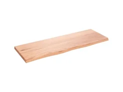 vidaXL Waschtischplatte Hellbraun 80x30x2 cm Massivholz Behandelt